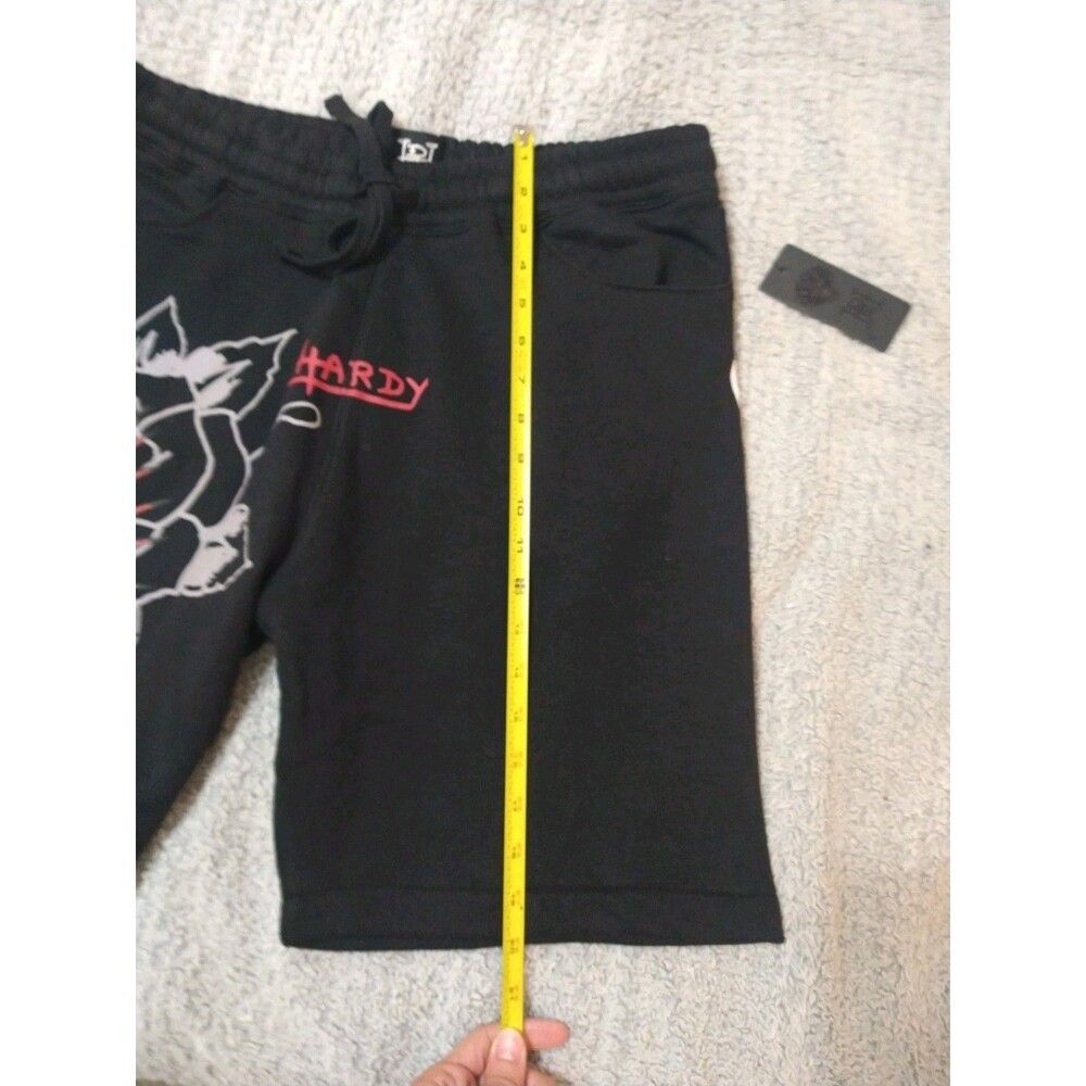 Ed Hardy Sweat Logo Shorts Lrg Black Y2K Logo - Picture 11 of 12